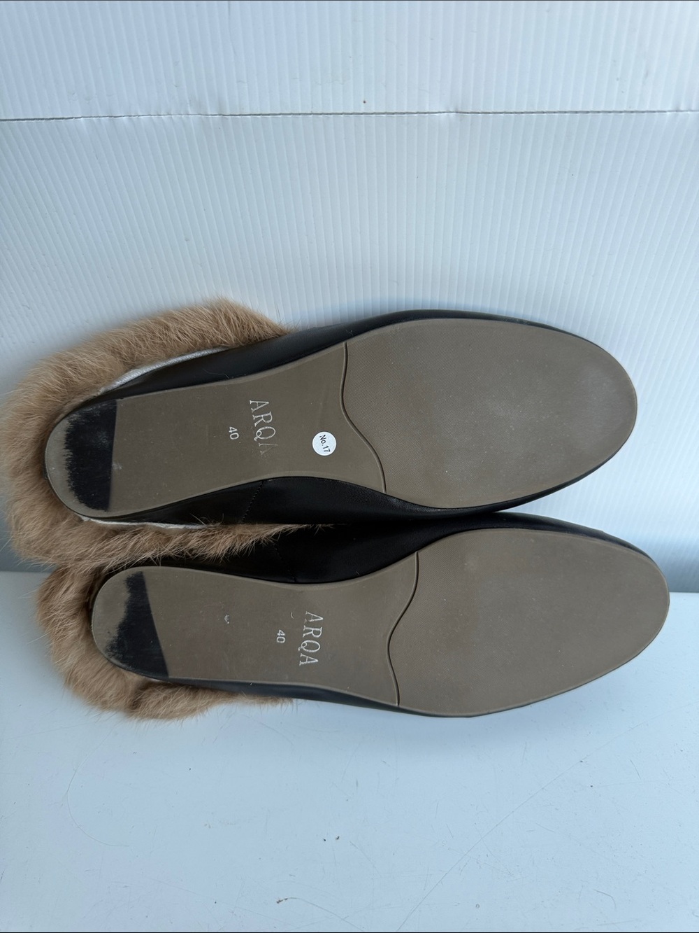 Faux Fur Lined Luxury Slippers Mules Horsebit Buckle Bees Stars US 9.5 EU 40 - Picture 6 of 7